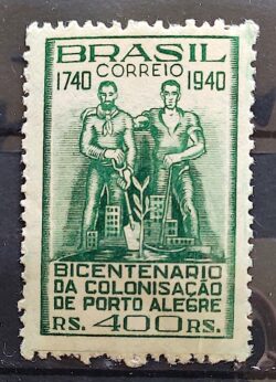 C 156 Selo Bicentenario da Colonizacao de Porto Alegre 1940