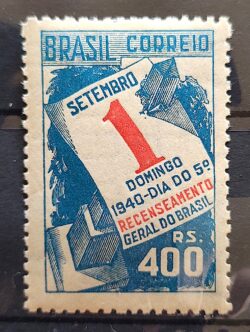 C 158 Selo Recenseamento Geral do Brasil Geografia 1941
