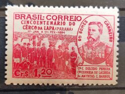 C 189 Selo Cinquentenario do Cerco da Lapa Parana Militar 1944