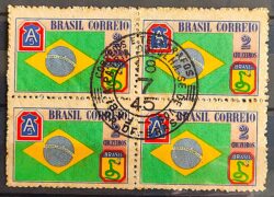 C 209 Selo Forca Expedicionaria Brasileira FEB Militar Cobra Bandeira 1945 Quadra CPD 1