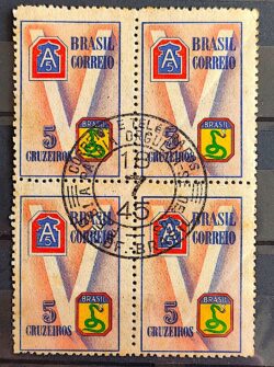 C 210 Selo Forca Expedicionaria Brasileira FEB Militar V da Vitoria Cobra 1945 Quadra CPD 2