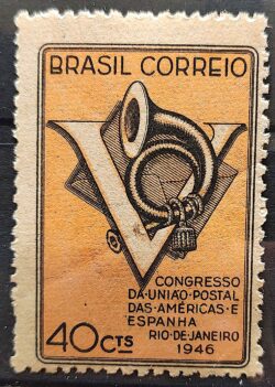 C 215 Selo Congresso UPAEP Congresso da Uniao Postal das Americas e Espanha 1946 1