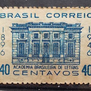 C 226 Selo 50 Anos da Academia Brasileira de Letras Literatura Arquitetura 1946 2
