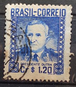 C 233 Selo Presidente Militar Eurico Gaspar Dutra 1947 1 Circulado