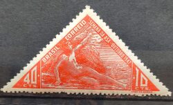 C 235 Selo Semana da Asa Icaro Aviacao Aviao 1947 1