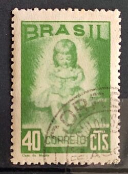 C 239 Selo Campanha Nacional da Criança Infantil 1948 1 Circulado
