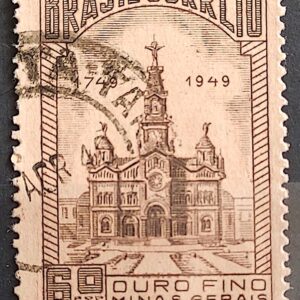 C 244 Selo Ouro Fino 1949 Circulado 1