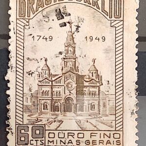 C 244 Selo Ouro Fino 1949 Circulado 4