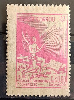 C 247 Selo Congresso Nacional de Vocacoes Sacerdotais Religiao 1949 4