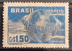 C 248 Selo Uniao Postal Universal UPU Mapa Servico Postal 1949 20