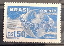 C 248 Selo Uniao Postal Universal UPU Mapa Servico Postal 1949 22