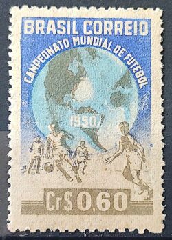 C 253 Selo Campeonato Mundial de Futebol Mapa 1950