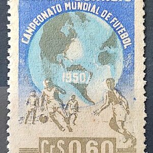 C 253 Selo Campeonato Mundial de Futebol Mapa 1950