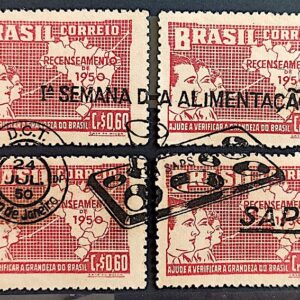 C 254 Selo Recenseamento Geral do Brasil Geografia Mapa 1950 2