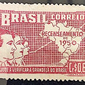 C 254 Selo Recenseamento Geral do Brasil Geografia Mapa 1950 3