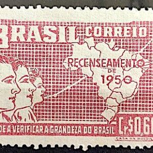 C 254 Selo Recenseamento Geral do Brasil Geografia Mapa 1950 4