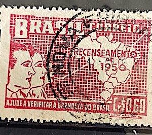 C 254 Selo Recenseamento Geral do Brasil Geografia Mapa 1950 Circulado 5