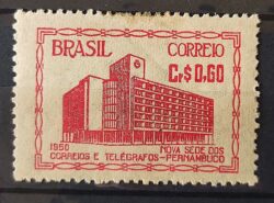 C 259 Selo Edificio dos Correios Pernambuco Servico Postal 1951 1