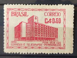 C 259 Selo Edificio dos Correios Pernambuco Servico Postal 1951 2