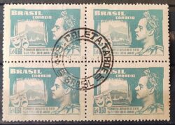 C 265 Selo Congresso Brasileiro de Teatro Joao Caetano dos Santos 1951 Quadra CPD DF