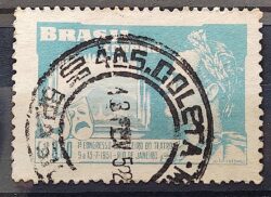 C 265 Selo Congresso Brasileiro de Teatro Joao Caetano dos Santos 1951 Circulado 10