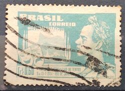 C 265 Selo Congresso Brasileiro de Teatro Joao Caetano dos Santos 1951 Circulado 15