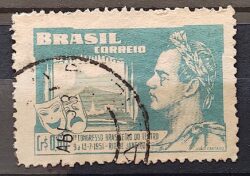 C 265 Selo Congresso Brasileiro de Teatro Joao Caetano dos Santos 1951 Circulado 9