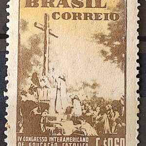 C 267 Selo Congresso Interamericano de Educacao Catolica Religiao 1951 1