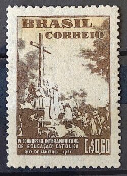 C 267 Selo Congresso Interamericano de Educacao Catolica Religiao 1951 3