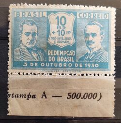 C 27 Selo Revolucao de 1930 Getulio Vargas Joao Pessoa 6