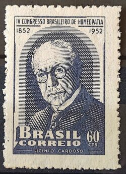 C 277 Selo 4 Congressoo Brasileiro de Homeopatia Licinio Cardoso Saude 1952