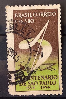 C 294 Selo 4 Centenario de Sao Paulo 1953 Circulado 1