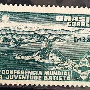 C 302 Selo Conferencia Mundial da Juventude Batista Rio de Janeiro 1953