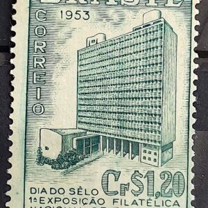 C 303 Selo Exposicao Filatelica Nacional de Educacao 1953 1