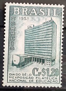 C 303 Selo Exposicao Filatelica Nacional de Educacao 1953 2