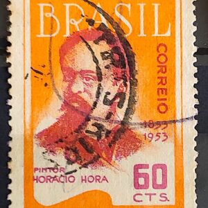 C 313 Selo Centenario Pintor Horacio Hora 1953 Circulado 2