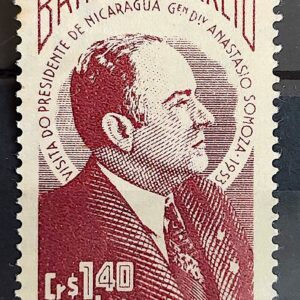 C 314 Selo Presidente Nicaragua General Anastacio Somoza 1953