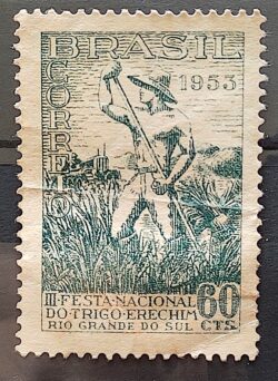 C 322 Selo Festa Nacional do Trigo Erechim 1953 2
