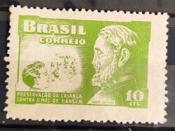 C 323 Selo Campanha Contra o Mal de Hansen Padre Damiao Religiao Saude 1953 1