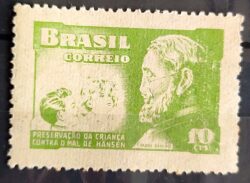 C 323 Selo Campanha Contra o Mal de Hansen Padre Damiao Religiao Saude 1953 2