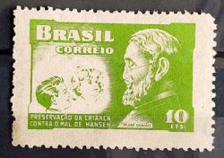 C 323 Selo Campanha Contra o Mal de Hansen Padre Damiao Religiao Saude 1953 3