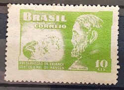 C 323 Selo Campanha Contra o Mal de Hansen Padre Damiao Religiao Saude 1953 4