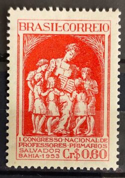 C 324 Selo Congresso Nacional de Professores Primarios Educacao Salvador Bahia 1953
