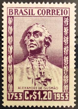 C 327 Selo Bicentenario Alexandre de Gusmao Personalidade 1954