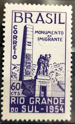 C 336 Selo Monumento ao Imigrante Rio Grande do Sul 1954