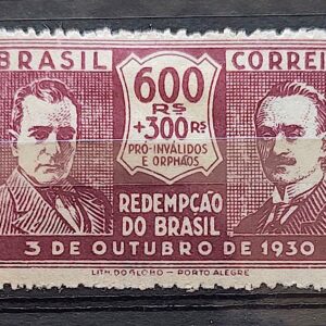 C 35 Selo Revolucao de 1930 Getulio Vargas Joao Pessoa 1931