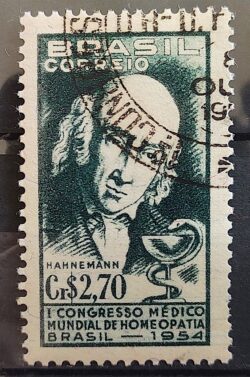 C 350 Selo Congresso Medico Mundial de Homeopatia Saude 1954 Circulado 10