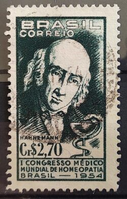 C 350 Selo Congresso Medico Mundial de Homeopatia Saude 1954 Circulado 11