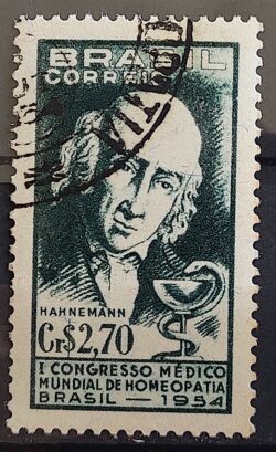C 350 Selo Congresso Medico Mundial de Homeopatia Saude 1954 Circulado 2