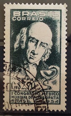 C 350 Selo Congresso Medico Mundial de Homeopatia Saude 1954 Circulado 3